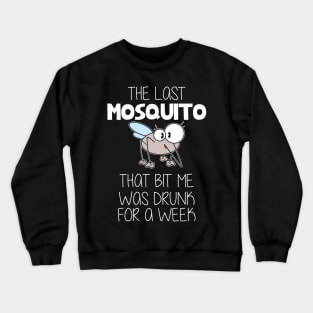 Alcohol Drunk Mosquito Crewneck Sweatshirt